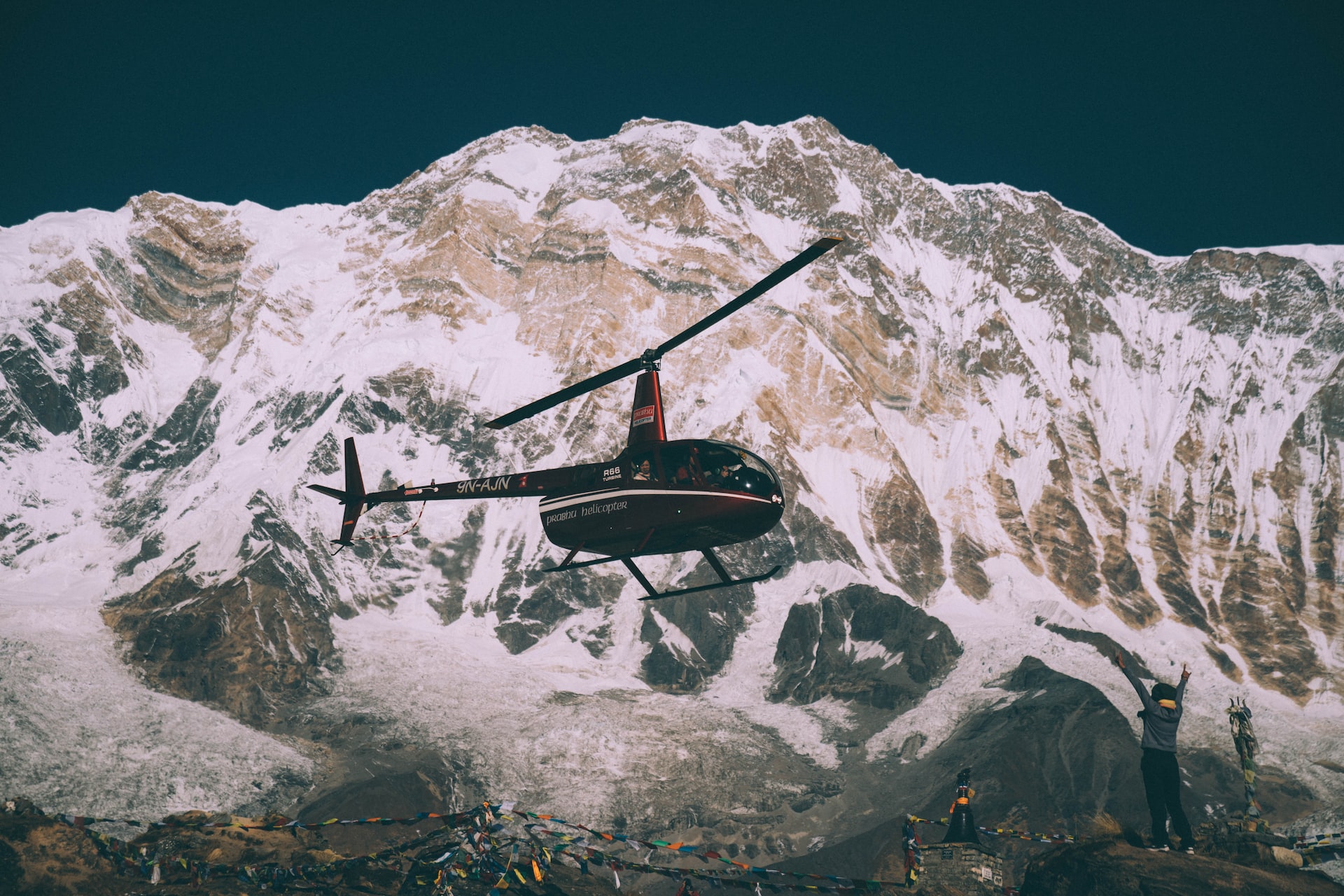 Everest View Hotel and chopper flight